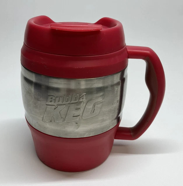Retro 52 oz Bubba Keg Red Handled Insulated Hat Cold Travel Mug Cup