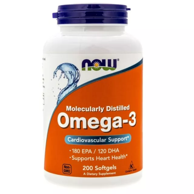 Now Foods Omega-3 1000 mg, 200 capsules