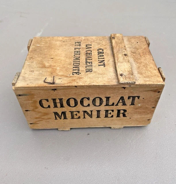 Boîte En Fer Ancienne - Chocolat Menier - Originale - France - Métal Rectangulaire