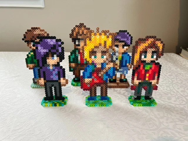 STARDEW VALLEY BACHELOR Perler Sprites - Stand Up Perler Sprites £9.78 ...