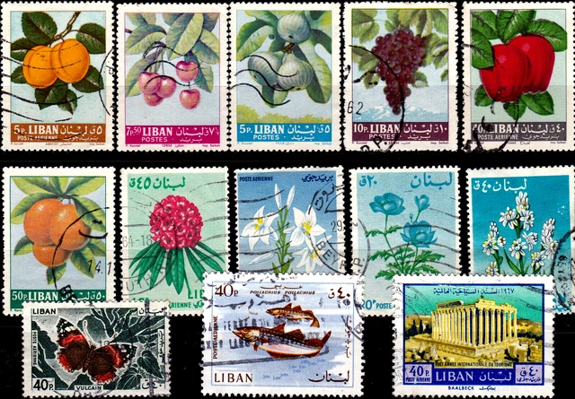 Einsteckkarte mit älteren Marken aus   ***  LIBAN  ***