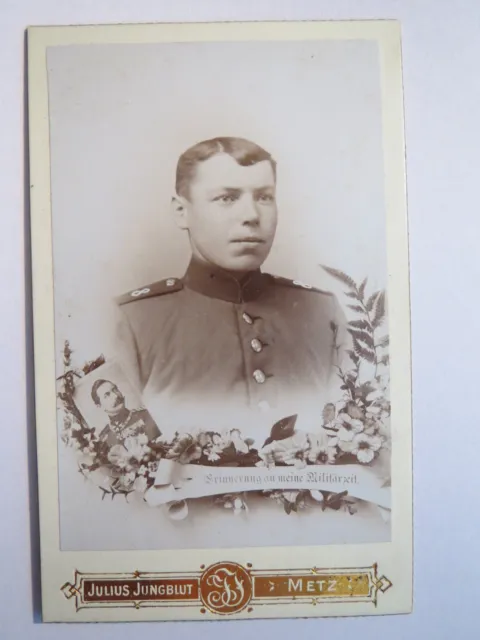 Metz - Soldat in Uniform - Regiment KB IR 8 ? / CDV