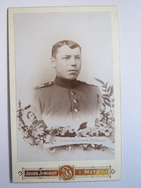 Metz - Soldat in Uniform - Regiment KB IR 8 ? / CDV