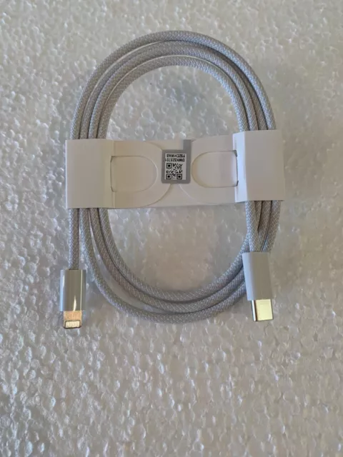 Genuine Apple braided USBC to lightning cable brand new white