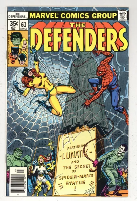 Defenders 61 VFNM Lunatik! Spider-Man! Hellcat! Hulk! 1978 Marvel Comics P553