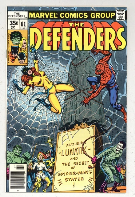 Defenders 61 VFNM Lunatik! Spider-Man! Hellcat! Hulk! 1978 Marvel Comics P553