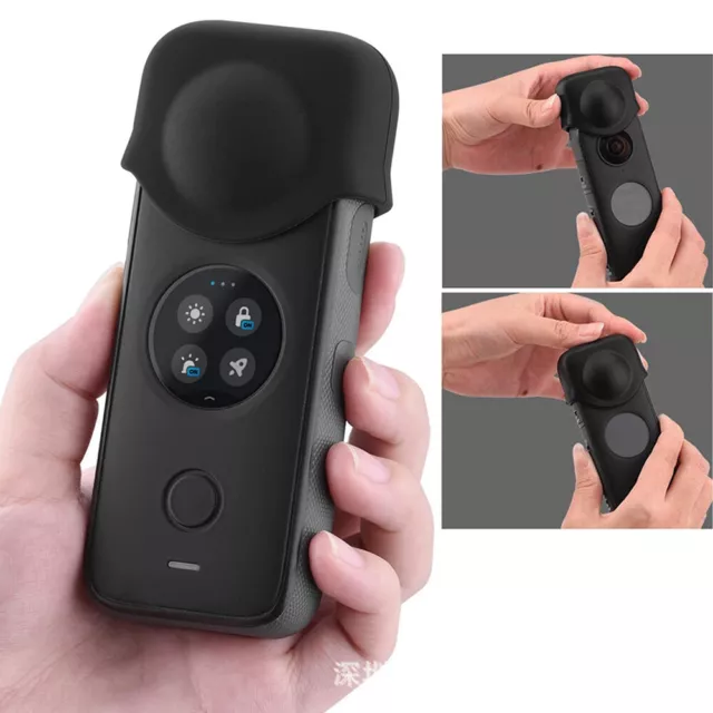 For Insta360 One X3 Silicone Case Body Lens Protective Cover Anti-Scratch Cap UK