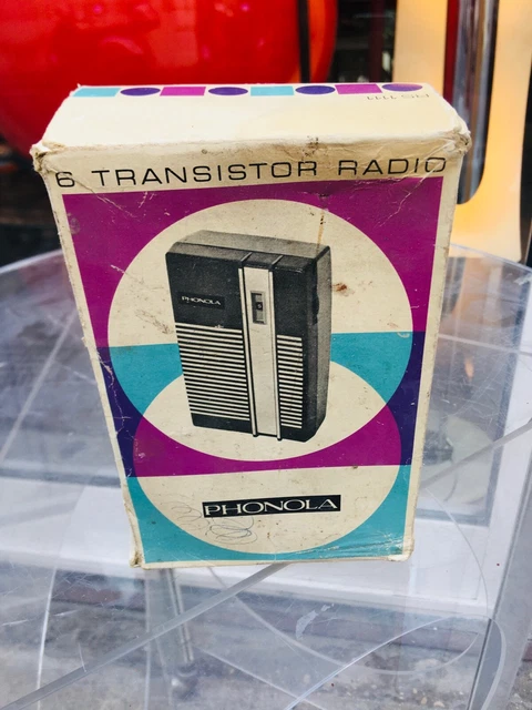 Old Radio A Transistor Phonola Years 70 with Box Mod. Rs 1111 0LD Radio