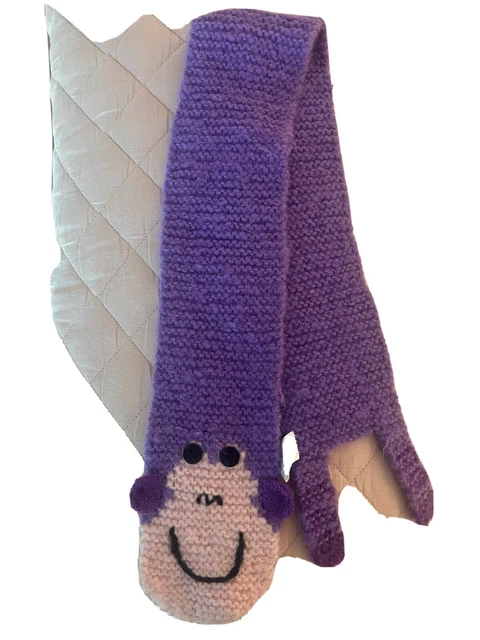 Cupcakes and Cartwheels purple monkey scarf