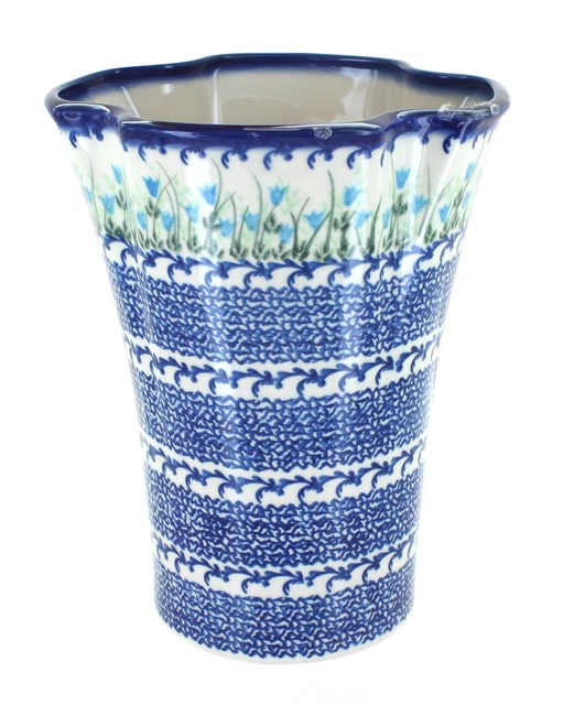 Blue Rose Polish Pottery Misty Vase