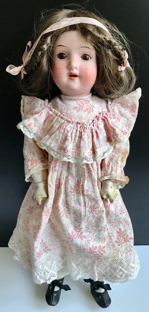 Grande Poupée En Porcelaine Allemande Vintage 54cm + Nounours – Coffret TBE Années 70