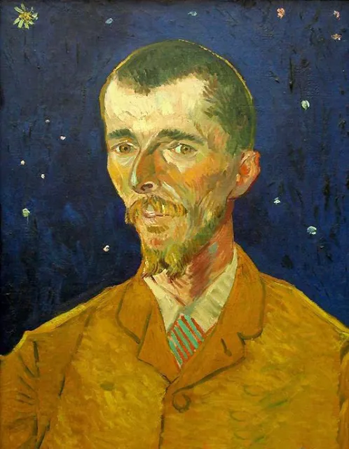 Art Oil painting Vincent Van Gogh - Male portrait in moon night canvas