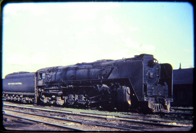 Railroad Slide DUPLICATE New York Central NYC Steam 4-8-4 6015 Indianapolis 1956