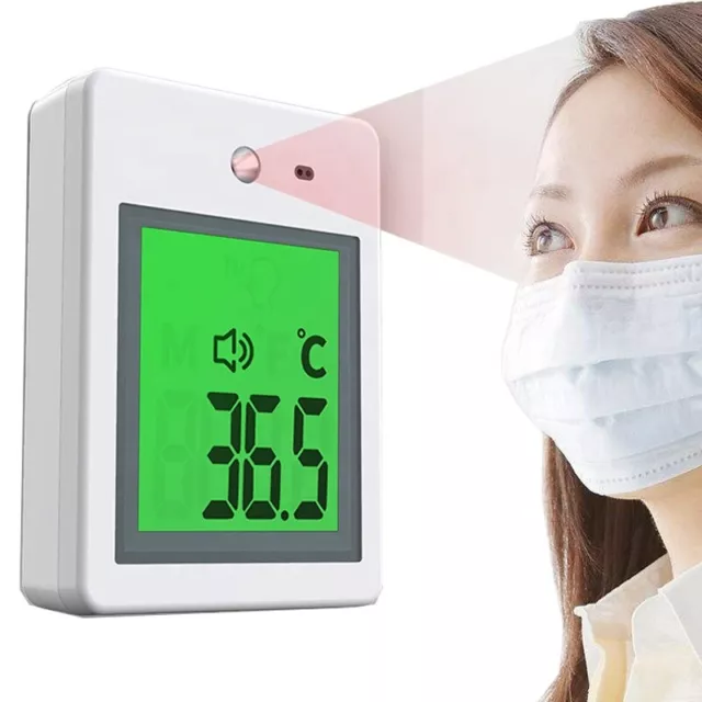 Fast Wall Mount Digital Infrared Thermometer Automatic Non Contact Forehead US