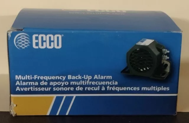 ECCO Multi-frequency back-up Alarm 97 dB(A) 12-24 VDC model EA5200 New in Box