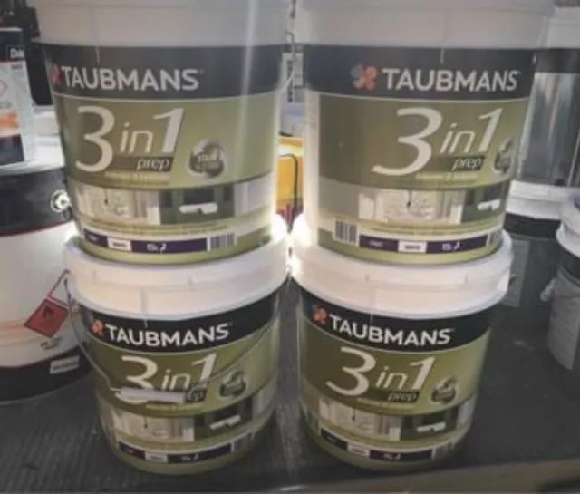 Taubmans 15 Litres 3 In 1 Prep Water-Base Primer-Sealer-Undercoat White Paint