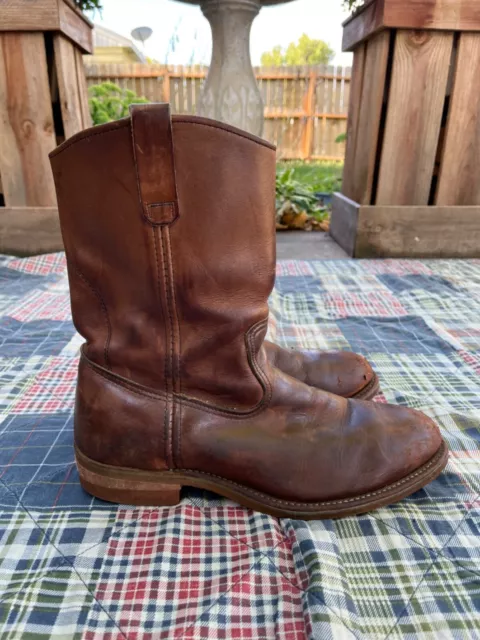 New Red Wing 2265 Nailseat Pull on Work Boots Steel Toe Leather sz