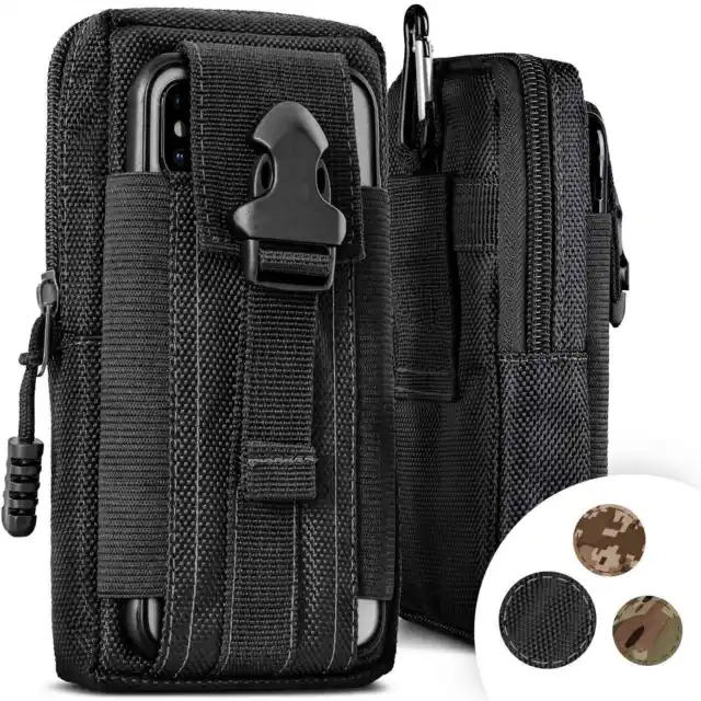 Téléphone Portable Sac Banane pour CUBOT Note 30 en Nylon Extérieur Étui Clip