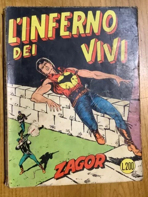 Zagor scritta rossa n. 20 L’inferno dei vivi lire 200