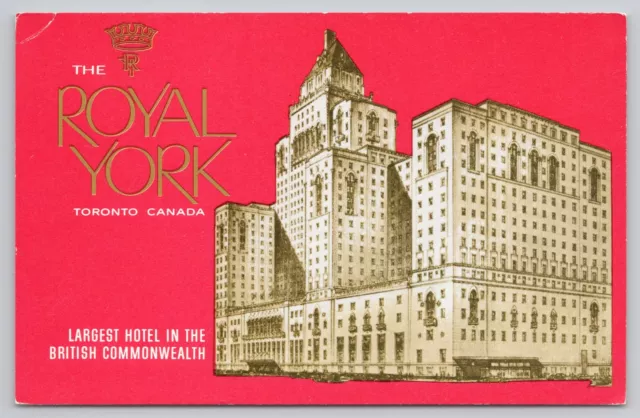 s25822 Royal York Hotel Toronto Ontario Canada  postcard