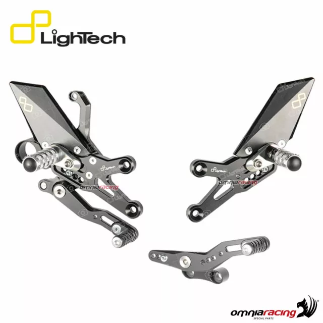 Pedane Lightech poggiapiede fisso cambio standard/reverse Honda CBR1000RR 2012