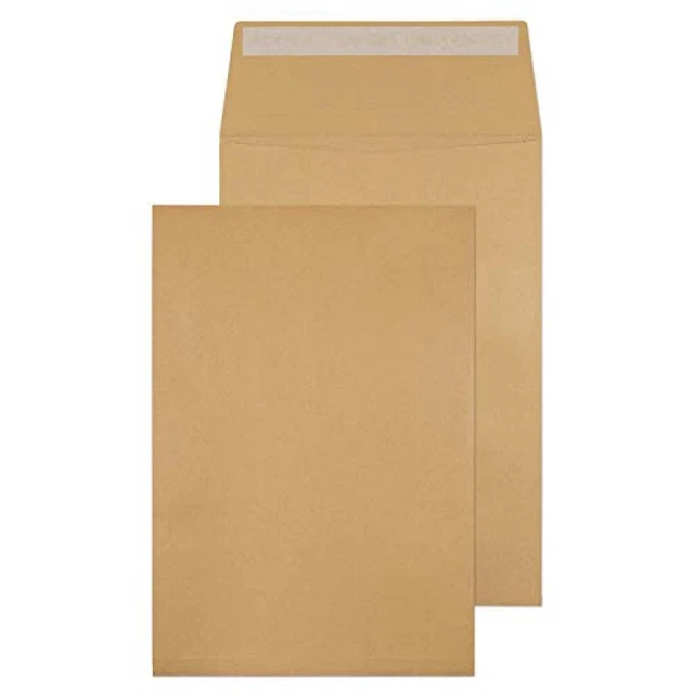 (TG. C4 - 324 x 229 x 25 mm) Purely Packaging - Buste a tasca con chiusura autoa