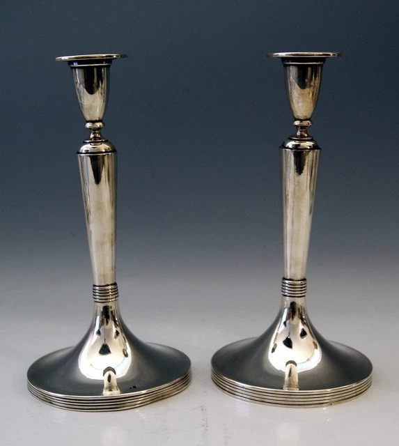 2 Candele Candelabro Silber Vienna Hermann Südfeld Candlesticks Silver Um 1890