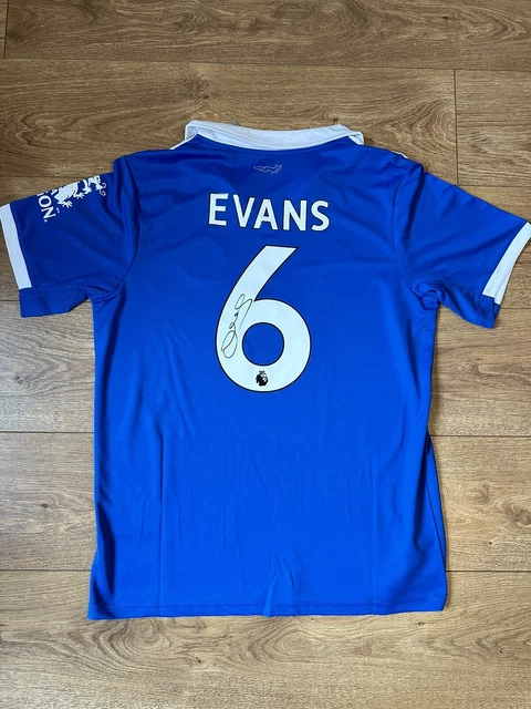 Jonny Evans signed Leicester shirt autograph Manchester United legend