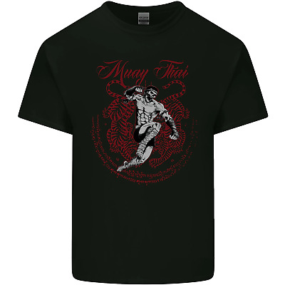 GUERRIERO Tigre MUAY THAI MMA Arti Marziali Da Uomo Cotone T-Shirt Tee Top