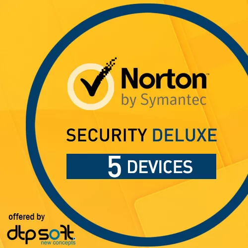 Norton Security Deluxe 2024 5 dispositivi 5 PC 1 anno Internet Security 2023