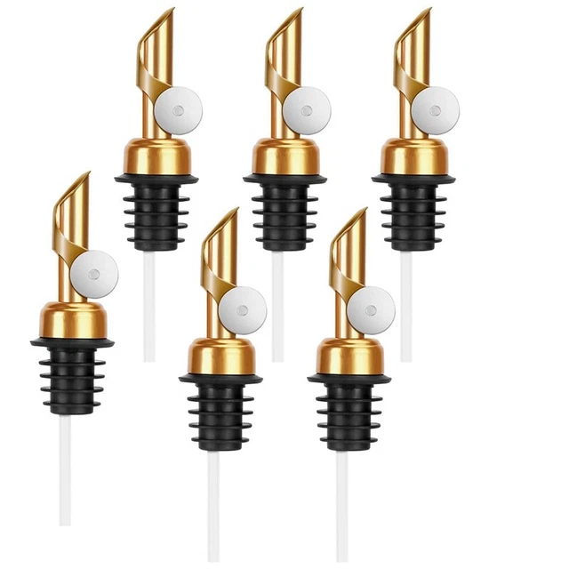 6 pezzi versatore per bottiglie liquori, versatore ponderato in Edelsta A6G1