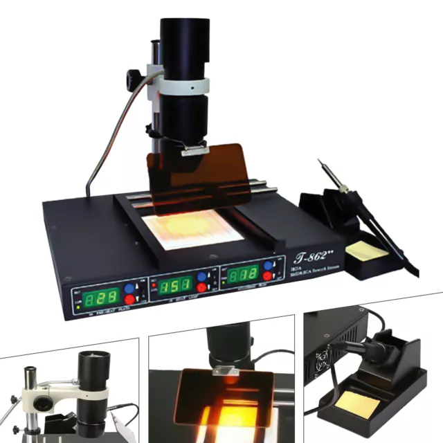 IR Soldering Rework Station T862++ SMD/ BGA Rework Station Infrared Heating 110v