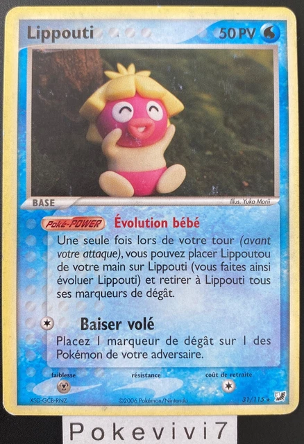 Carte Pokemon LIPPOUTI 31/115 Rare Bloc EX Forces Cachées FR OCCASION