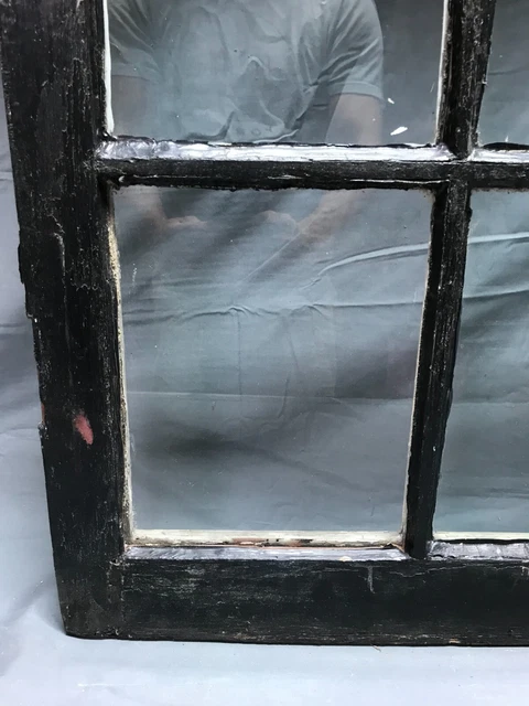 Pair Shabby Antique Chic 8 Lite Casement Windows Doors White VTG 21x48 1044-22B 10