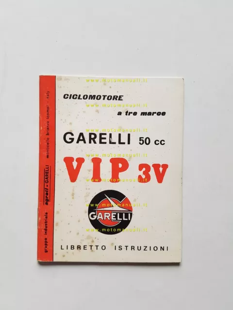 Garelli 50 VIP 3 manuale uso manutenzione originale owner manual