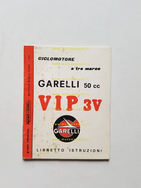 Garelli 50 VIP 3 manuale uso manutenzione originale owner manual