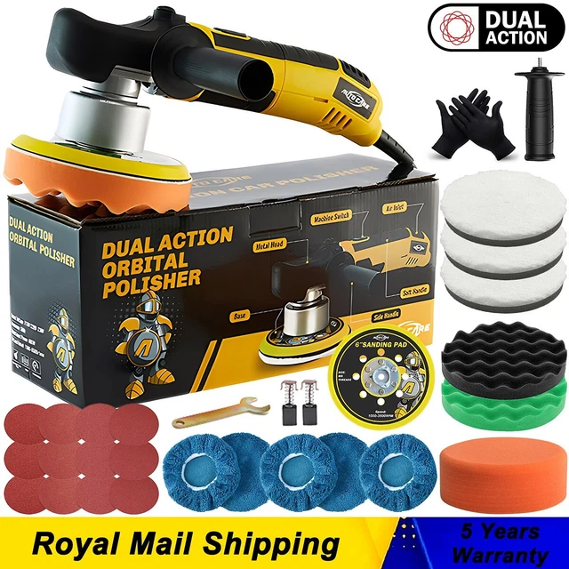 DUAL ACTION CAR Polisher Orbital Polishing Machine DA Buffer Sander & 6 ...