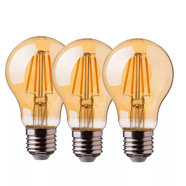 3 x Filament LED Light Bulb Decorative Vintage Edison bulb Lamp Radio Valve A+