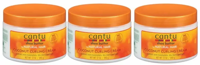 Cantu Shea Butter For Natural Hair Care Coconut Curling Cream 12 Oz