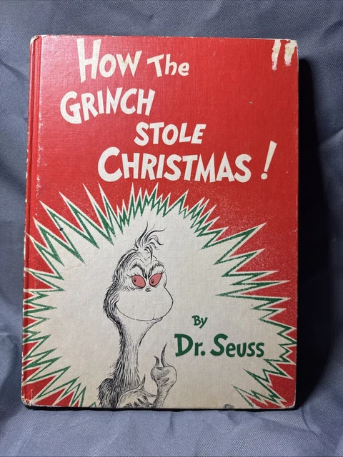 DR SEUSS HOW The Grinch Stole Christmas 50s Early Printing Hardcover ...