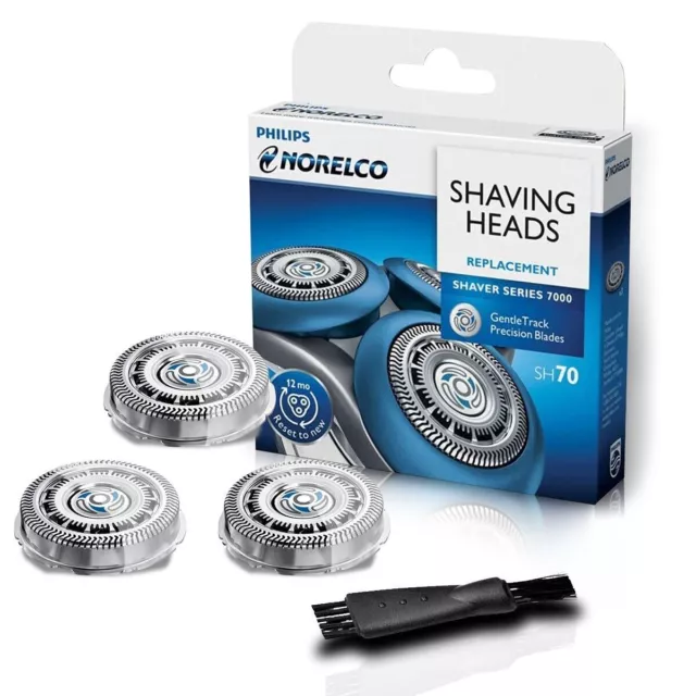 Norelco SH70 SH90 Shaver Heads Foil Cassette Series 5000 7000 9000 (3 Blades)