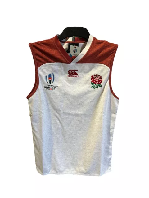 Canterbury England Rugby Vest World Cup 2019 Vapodri+ Pro Mens Size Medium