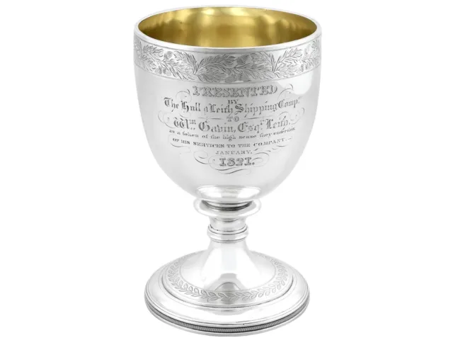 Scottish Sterling Silver Goblet Antique George IV (1820)