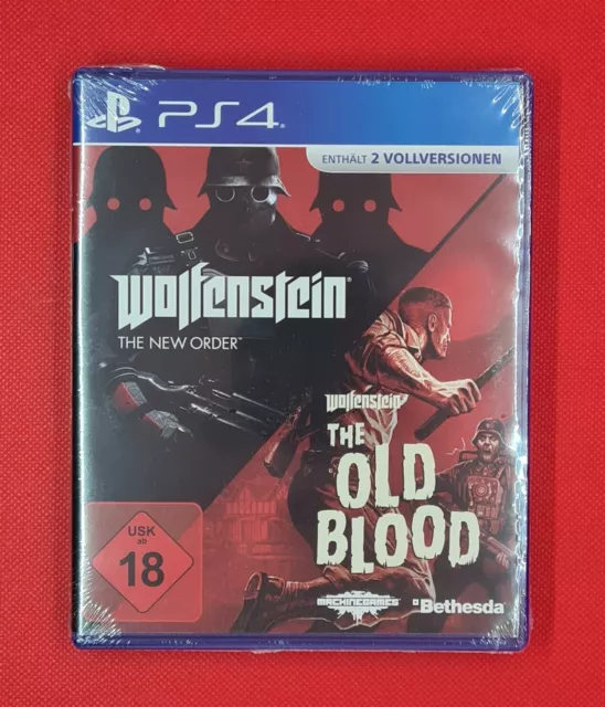 Wolfenstein The New Order + The Old Blood PS4  Sony PlayStation 4 *NEU in Folie*