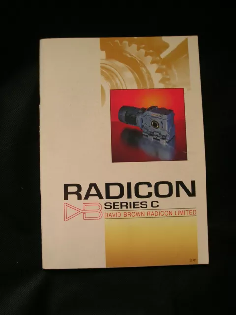 DAVID BROWN RADICON "C" series illustrated & dimensioned brochure