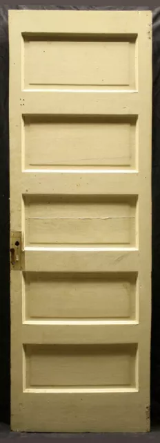 24"x77" Antique Vintage Old Interior SOLID Wood Wooden Closet Door Ladder Panels