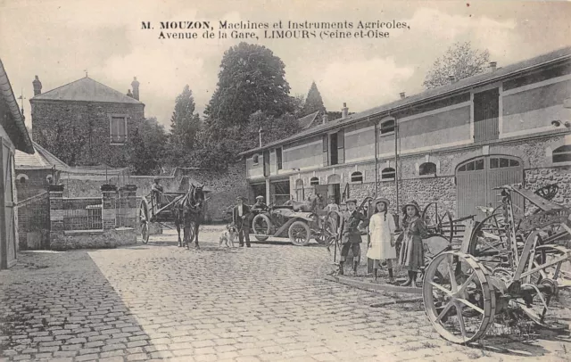 Cpa 91 Limours / Agricultural Machines And Instruments / Avenue De La Gare M.mouzon