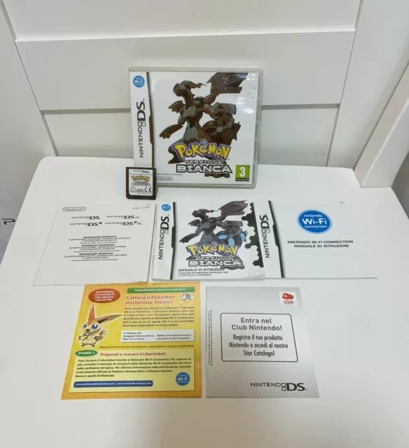 Pokemon Versione Bianca Gioco Nintendo DS - Completo ITA PAL testato funzionante