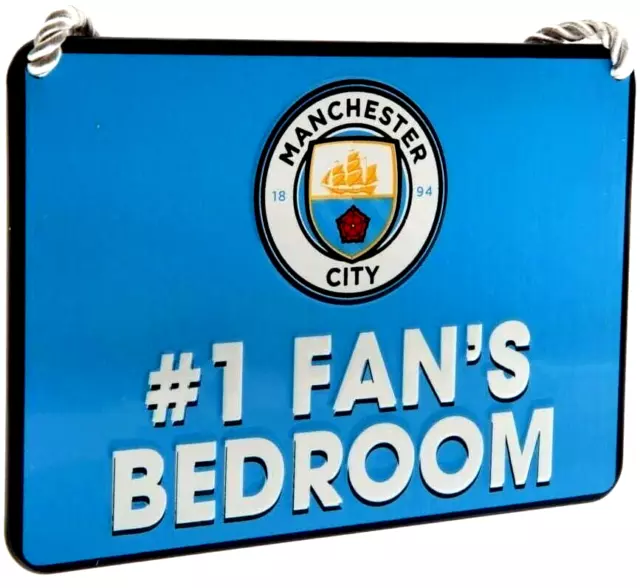 Manchester City Sign Bedroom Street Gift Metal Hanging Door Man Birthday Present