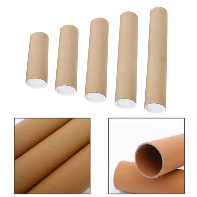 Mailing Tube with End Cap Large Poster Tubes for Paintings Artwork Shipping